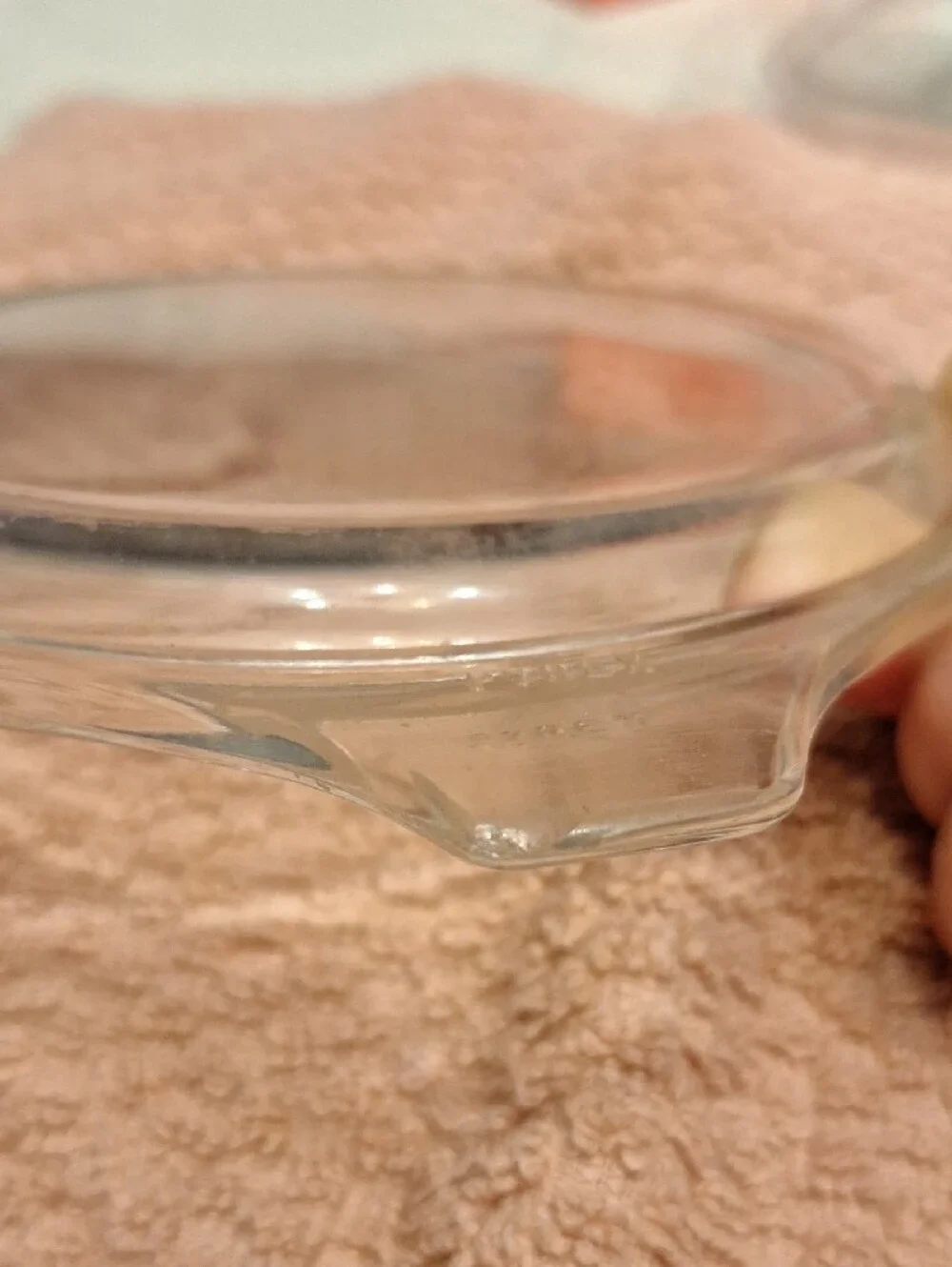 PYREX 10 470-C CLEAR GLASS LID REPLACEMENT CASSEROLE LID TAB HANDLES
